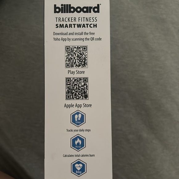 New- Billboard tracker fitness Smart watch black -sealed box - Picture 5 of 5